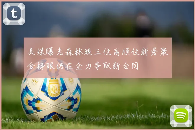 美媒曝光森林狼三位高顺位新秀聚会榜眼仍在全力争取新合同